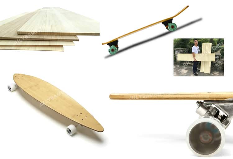 Bamboo is an excellent alternative for wooden longboards or skateboards