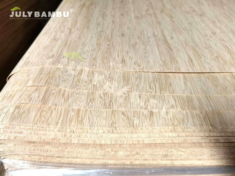 julybambu's bamboo veneer sheet has the texture of natural wood skin and beautiful wood grain